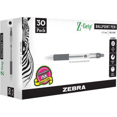 Zebra Pen Z-Grip 0.7mm Retractable Ballpoint Pen (25130)