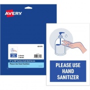 Avery Surface Safe USE HAND SANITIZER Wall Decals (83179)