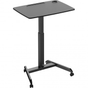 Kantek Adjustable Height Mobile Sit Stand Desk (STS330B)