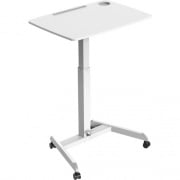 Kantek Adjustable Height Mobile Sit Stand Desk (STS330W)