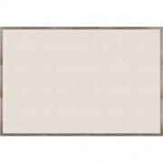 U Brands Linen Bulletin Board, 72" X 48" , Rustic MDF Frame (4897U0001)