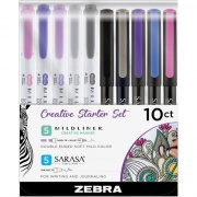 Zebra Sarasa Pens/Mildliner Creative Starter Kit (10015)