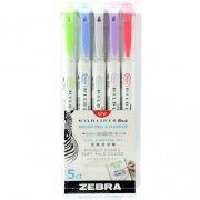 Zebra Mildliner Brush Pen & Marker Set (79205)