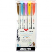 Zebra Mildliner Brush Pen & Marker Set (79305)