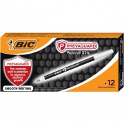 BIC PrevaGuard Round Stic Ballpoint Pen (GSAM11BK)