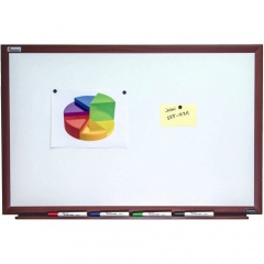Skilcraft Mahogany Frame Dry-erase Whiteboard (6305170)