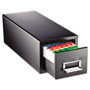 SteelMaster Drawer Card Cabinet Holds 1,500 5 X 8 Cards, 9 7/16 X 16 X 7 1/2 (263F5816SBLA)