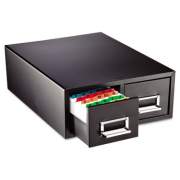 SteelMaster Drawer Card Cabinet Holds 3,000 3 X 5 Cards, 12 5/16" X 16" X 5 3/16" (263F3516DBLA)