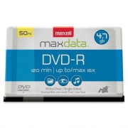 Maxell DVD Recordable Media - DVD-R - 16x - 4.70 GB - 50 Pack Spindle (638011)