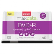Maxell DVD Recordable Media - DVD+R - 16x - 4.70 GB - 50 Pack Spindle (639013)