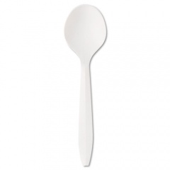 Boardwalk Mediumweight Polystyrene Cutlery, Soup Spoon, White, 1,000/Carton