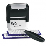 COSCO 2000PLUS Create-A-Stamp One-Color Address Kit, Custom Message, Black (030600)