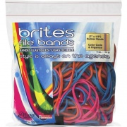 Alliance Rubber Brites 07800 File Bands - Non-Latex Colored Elastic Bands - 7" x 1/8" - 50 Pack