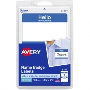 Avery Border Print/Write Hello Name Badges (5141)