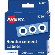 Avery White Self-Adhesive Reinforcement Labels (05720)