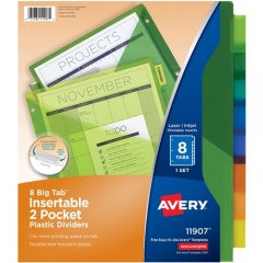 Avery Big Tab Insertable 2-Pocket Dividers (11907)