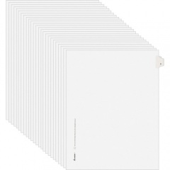 Avery Individual Legal Exhibit Dividers - Avery Style - Unpunched (11912)