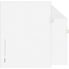 Avery Individual Legal Exhibit Dividers - Avery Style - Unpunched (11917)