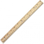 CLI Metal Edge 12" Wood Ruler (77120)