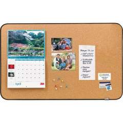 Post-it&reg; Sticky Cork Board with Command Fasteners - Black Frame