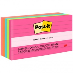 Post-it Notes Original Lined Notepads - Cape Town Color Collection (6355AN)