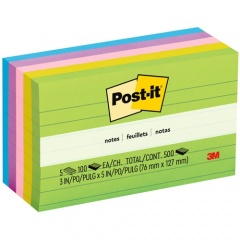 Post-it Notes Original Lined Notepads - Jaipur Color Collection (6355AU)