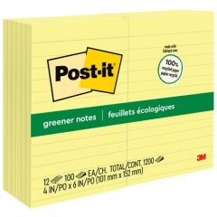 Post-it Greener Lined Notes (660RPYW)