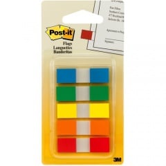 Post-it 1/2"W Flags in On-the-Go Dispenser (6835CF)