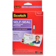 Scotch Self-Laminating ID Clip-Style Pouches (LS852G)