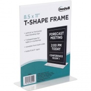 NuDell T-shape Acrylic Frame Standing Sign Holder (38020)