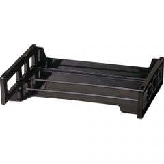 Officemate Black Side-Loading Desk Trays (21002)