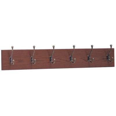 Safco 6-Hook Wood Wall Rack (4217MH)
