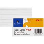 Sparco Printable Index Card - White (00351)