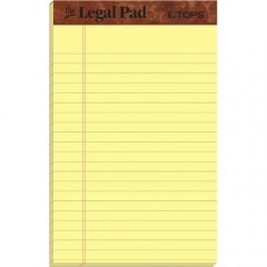 TOPS Leatherette Double - stitched Writing Pads - Jr.Legal (7501)