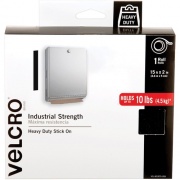 Velcro Brand Industrial Strength Tape, 15ft x 2in Roll, Black (90197)