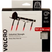 Velcro Brand Industrial Strength Tape, 15ft x 2in Roll, White (90198)