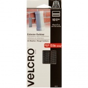 Velcro Brand Extreme Outdoor Fasteners, 4in x 1in Strips, Titanium, 10ct (90812)
