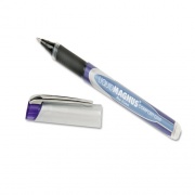 AbilityOne 7520015877795 SKILCRAFT Liquid Magnus Roller Ball Pen, Stick, Micro 0.5 mm, Blue Ink, Blue/Clear Barrel, 4/Pack