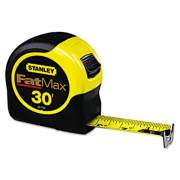 Stanley Tools Fat Max Tape Rule, 1 1/4" X 30ft, Plastic Case, Black/yellow, 1/16" Graduation (33730)