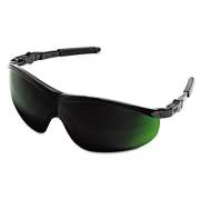 MCR Safety Storm Safety Glasses, Black Frame, Green Lens (ST1150)