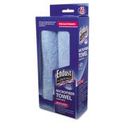 Endust for Electronics Large-Sized Microfiber Towels Two-Pack, 15 x 15, Unscented, Blue, 2/Pack (11421)