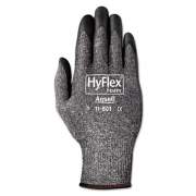 Ansell Hyflex Foam Gloves, Dark Gray/black, Size 10, 12 Pairs (1180110)