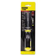 Stanley Tools 6-Way Compact Screwdriver, Cushion Grip (68012)