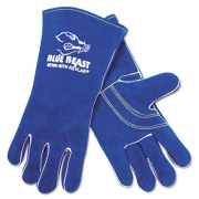 MCR Safety Premium Quality Welder's Gloves, Large, 13 In., Blue (4600)