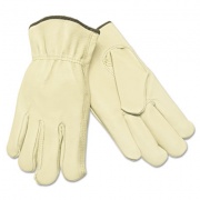 MCR Safety Unlined Driver's Gloves, Small, Straight Thumb, Grain Leather (3400S)