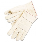MCR Safety 1000 Series Canvas Double Palm And Hot Mill Gloves, Men's, Pvc Dots (9124K)