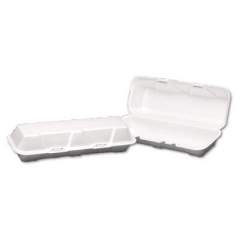 Genpak 26600 Hinged-Lid Foam Carryout Containers