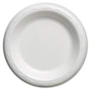 Genpak Elite Laminated Foam Plates, 6 Inches, White, Round, 125/pack, 8 Pack/carton (LAM06)