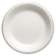Genpak Foam Dinnerware, Plate, 10 1/4" Dia, White, 125/pack, 4 Packs/carton (81000)