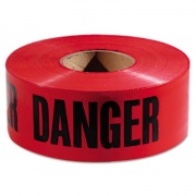 Empire Danger Barricade Tape, "danger" Text, 3" X 1000ft, Red/black (771004)